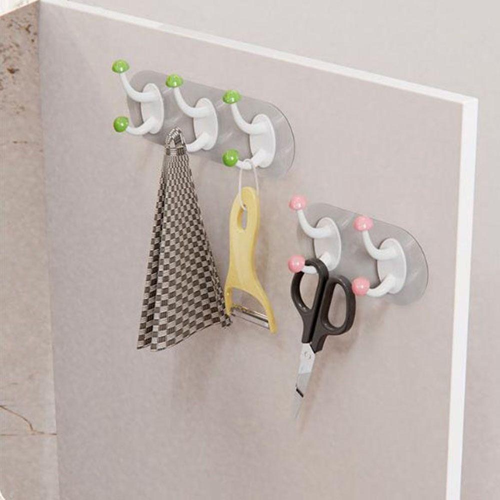 Wall Mounted Clothes Hooks Self Adhesive Sticky Hooks Creative Mushroom Hooks  Bathroom