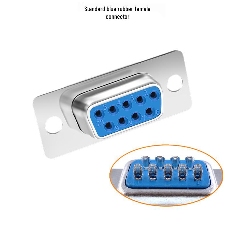 DB9 Female-to-Male 9-Pin Solder Type RS232/485 Serial Connector Plug