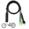 Bicycle To Electric Bike Conversion Motor Adapter Cable with Female Connector 6 Pin Hall Sensor and 3 Pin Phase
