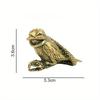 Copper Bird Was Entangled By A Snake Small Ornament Antique Brass Animal Miniatures Figurine Home Decor Desktop Decoration