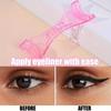 Dual-Ended Eyeliner Stamp Stencil with Comfort Grip for Precision Application