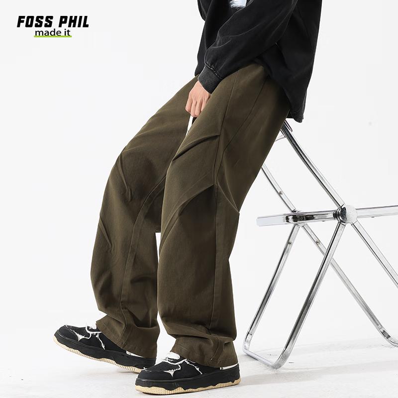 Foss Phil Men's Autumn/Winter Loose Cotton Cargo Pants