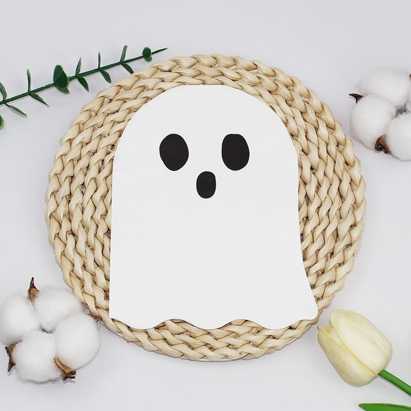 

20pcs/pack Creative Castle Ghost Broom Shape Tissue Paper Towels Holiday Halloween Party Napkins Decorative 20pcs