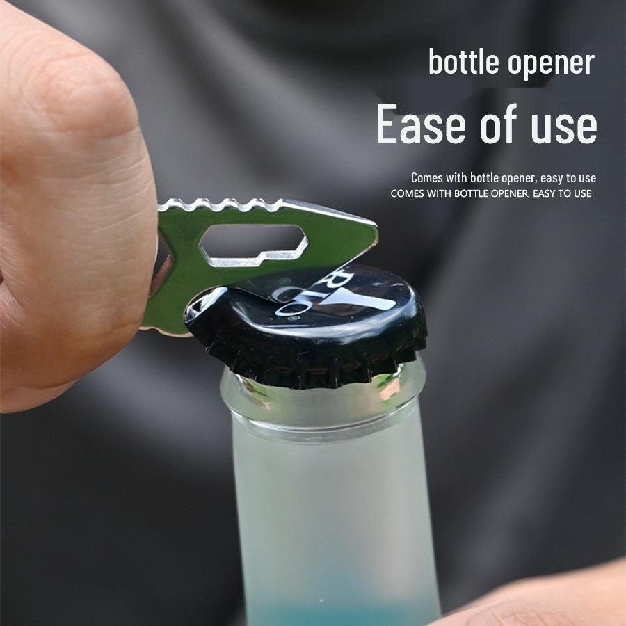 Outdoor Multi-tool Key Clip: Pocket Keychain, Bottle Opener & Hex Wrench