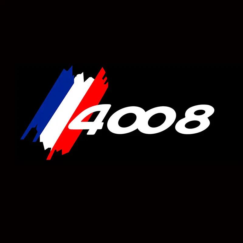 Car Sticker 2025 Hot 2pcs Car LED Door Welcome Light for Peugeot 206 207 307 308 3008 4008 5008 RCZ Laser Projector Ghost Shadow