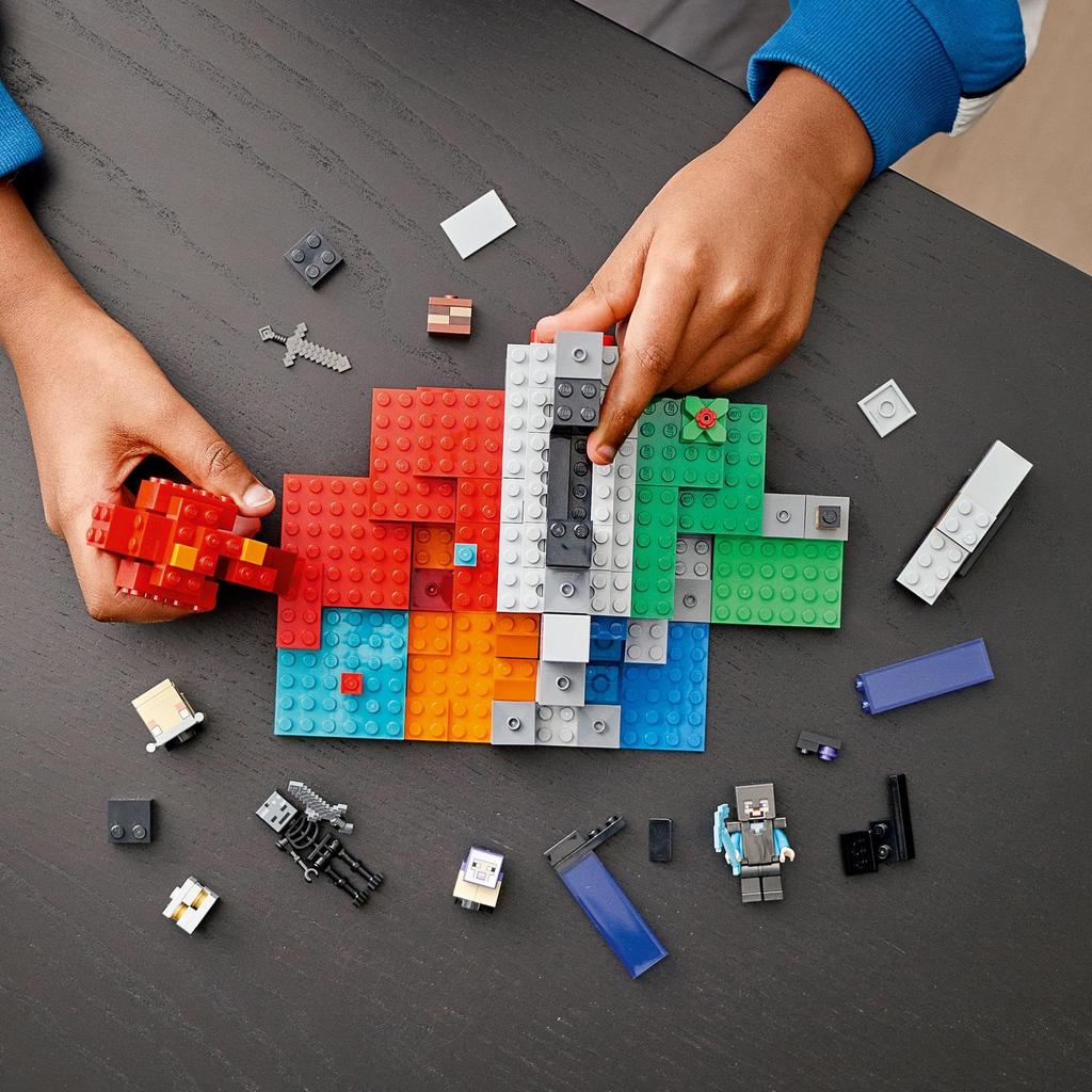 LEGO Minecraft Ruined Portal Gift 21172 Toy Blocks Christmas Gift Birthday Gift Video Game Boys Girls Ages 8 and Up