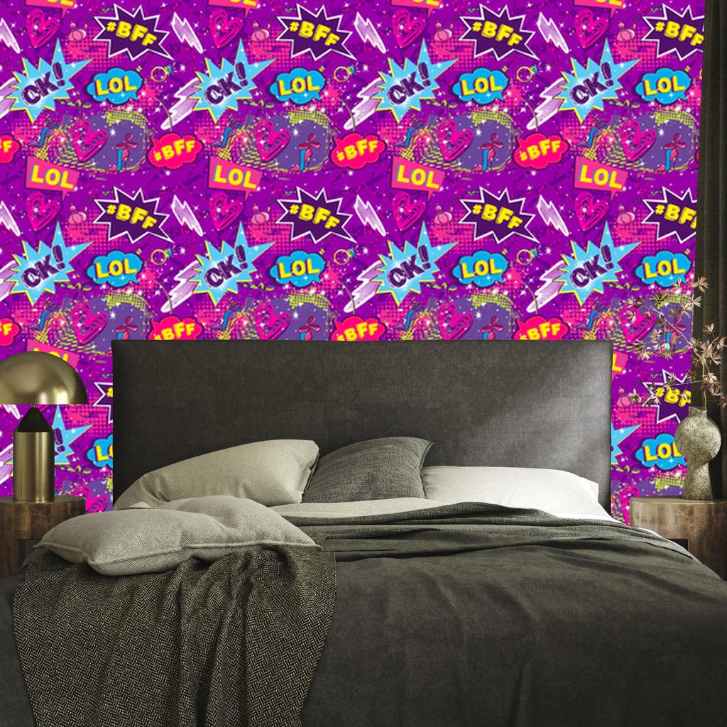 Girls Wallpaper Collage for Living Room and Bedroom 50x1000