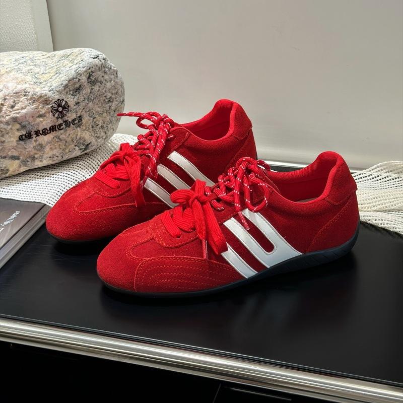 2025 autumn new retro German training shoes women's thick-soled heightened lightweight soft-soled jogging casual sports shoes