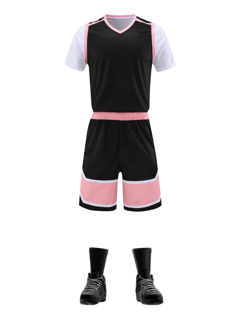 Unisex Basketball Uniform Set, Number Print, Dual-Pocket, 3XS-4XL