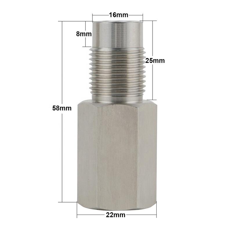 Oxygen Sensor Adapter Car Check Engine Light Fix Catalytic Mesh Oxygen O2 Sensor Spacer Adapter Mini Catalytic Converter
