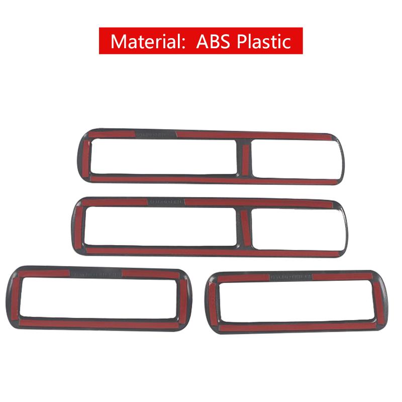 ABS Carbon Auto Innenraum Dachlüftungsrahmen Abdeckung Zierleiste Aufkleber Zubehör Für Toyota Highlander XU70 2020 2024 2024 2024 Hybrid