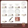 Mod Lanka Autumn Leaf 39-Piece Ceramic Dinnerware Set