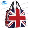 Union Jack Flag Of The UK Insulated Lunch Bag for Portable United Kingdom British Thermal Cooler Bento Box Beach Camping Travel
