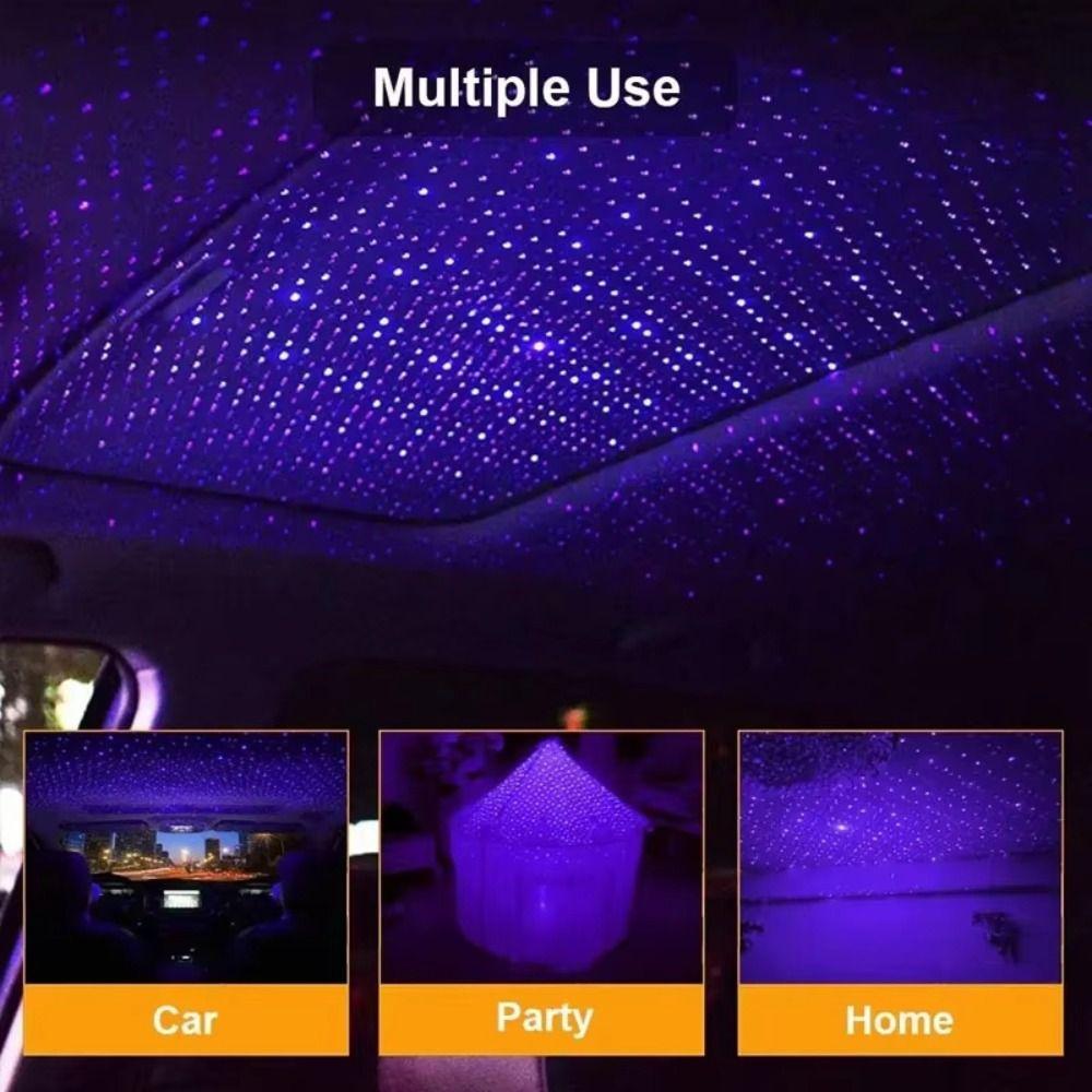 Adjustable Light Star Night Light Mini LED Projector Light LED Car Roof Light  Car Interior