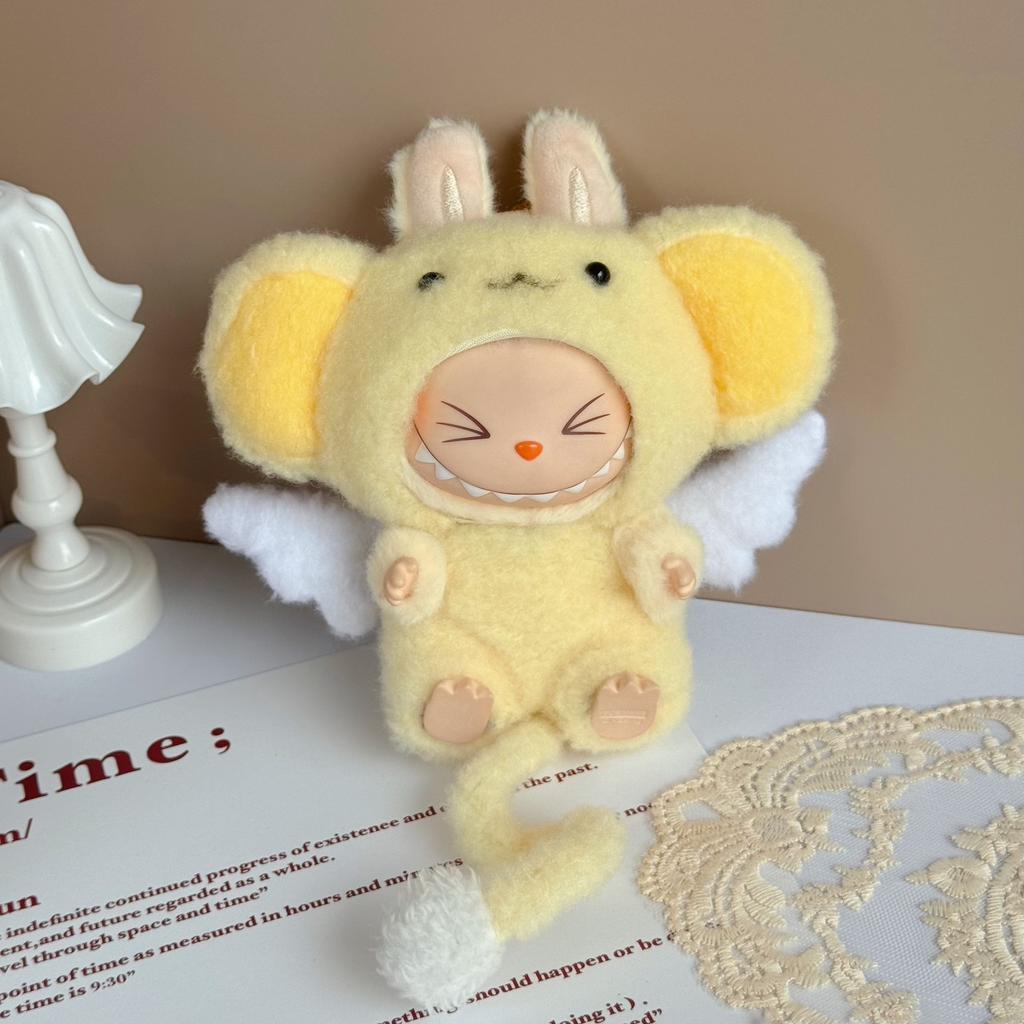 For 15/17Cm Labubu Doll Lovely Animal Costume Plush Clothing Set Labubu V1 V2 V3  Dolls Clothes Diy Decoration Toys Accessories