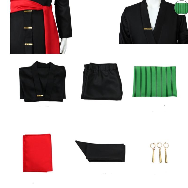 Piece Kimono One Wano Kuni Country Roronoa Zoro Costume Cosplay Role Halloween