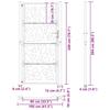 Garden Gate 100x200 Cm Corten Steel Light Design
