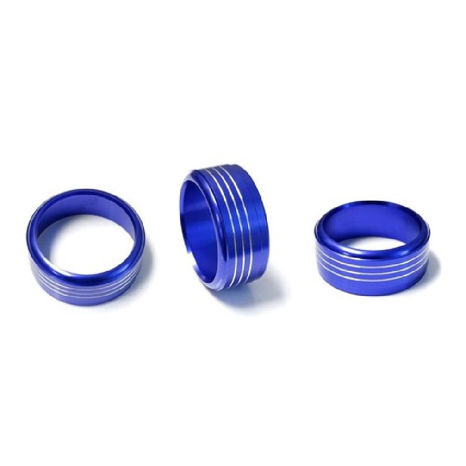 Blaue Aluminium AC Klimaregler-Knopf-Ringe für Subaru Impreza WRX/STi