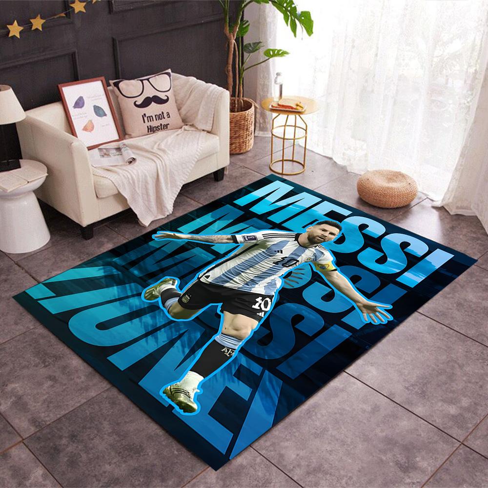 Tappeto da Pavimento Tappeto da Ufficio Celebrazione Messi dell'Argentina Perfetto per Ingresso Soggiorni Balcone Corridoio Tappeto Antiscivolo Decora Uffici