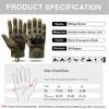 Tactical Full Finger Gloves Nylon Hunting Hiking Cycling Gloves Touch Screen Men Sports Protective Airsoft Work Gloves