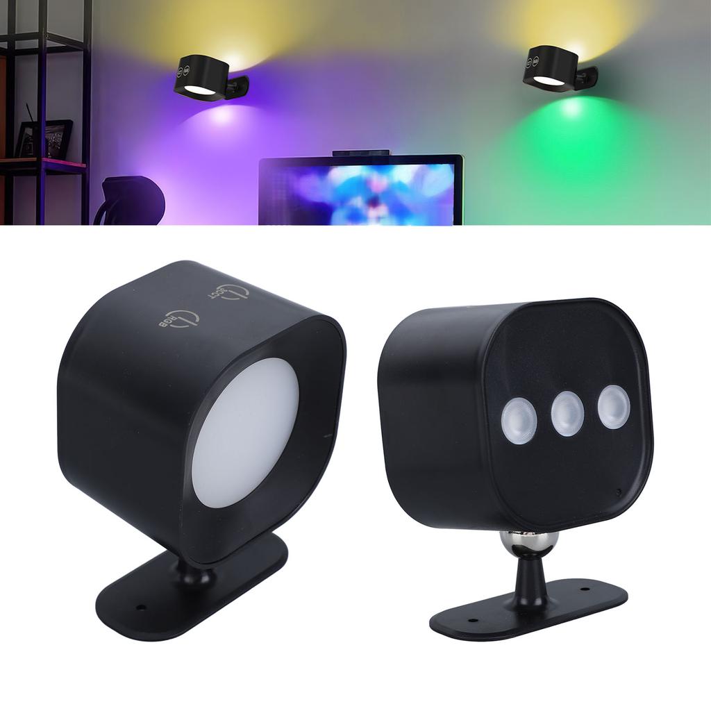 UP Down LED Wall Sconce 360° Rotation Rechargeable Battery Operated Remote Touch Control Adjustable