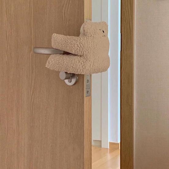 Türhänger Cartoon Bequeme Haptik Weiche Textur Bär Beruhigendes Spielzeug Kinder Anti-Quetsch Türstopper Haushaltsgebrauch
