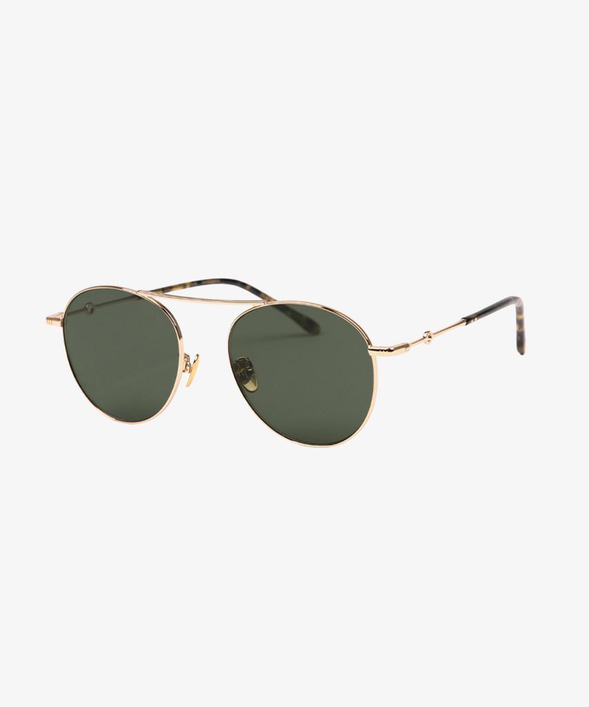 Seupeulingseuteulingseu Vintage Round Shape Sunglasses Page 777 [Gold]