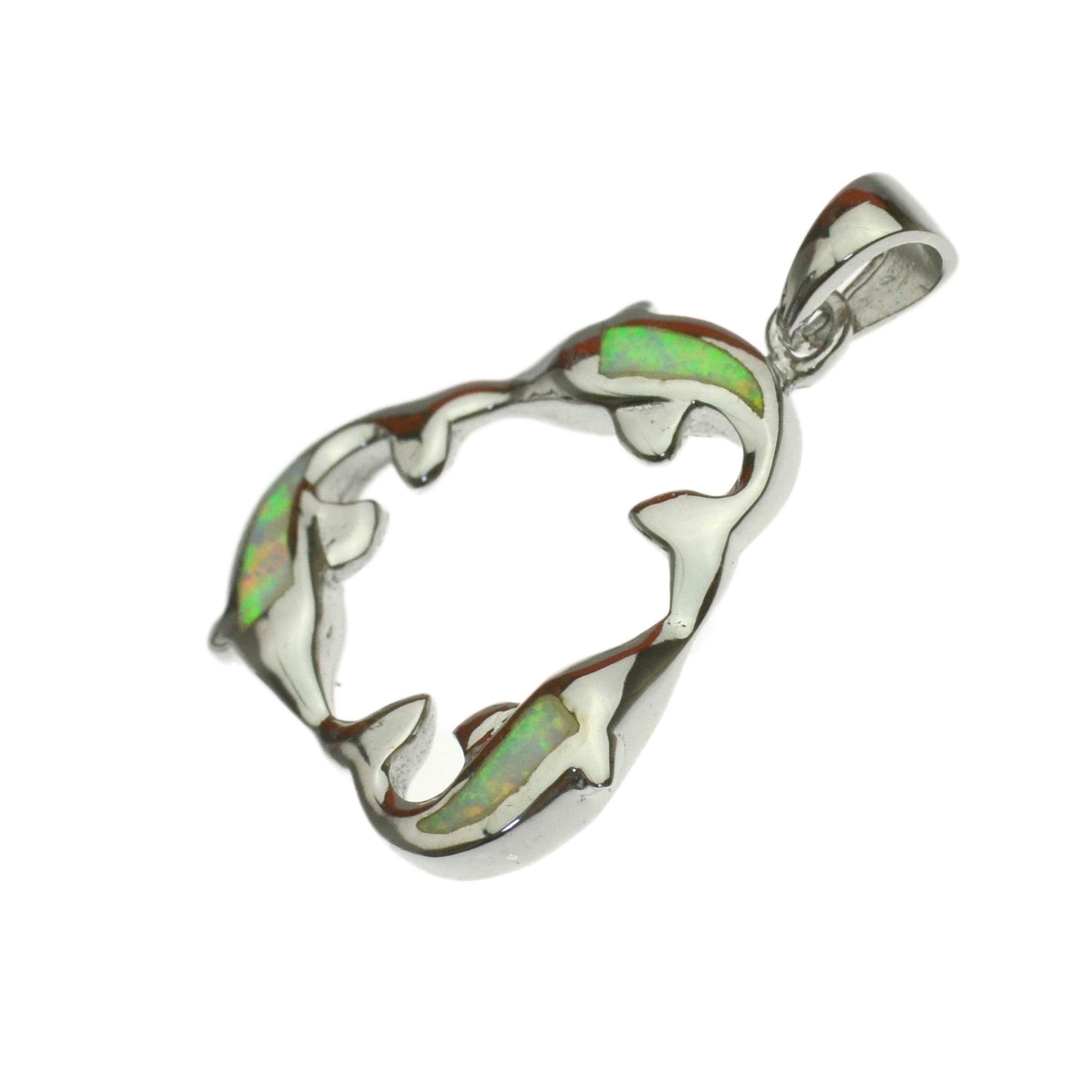 

BreezyIsland Sterling Silver 925 Pendant [Triple Dolphin] A motif that brings happiness from the sea
