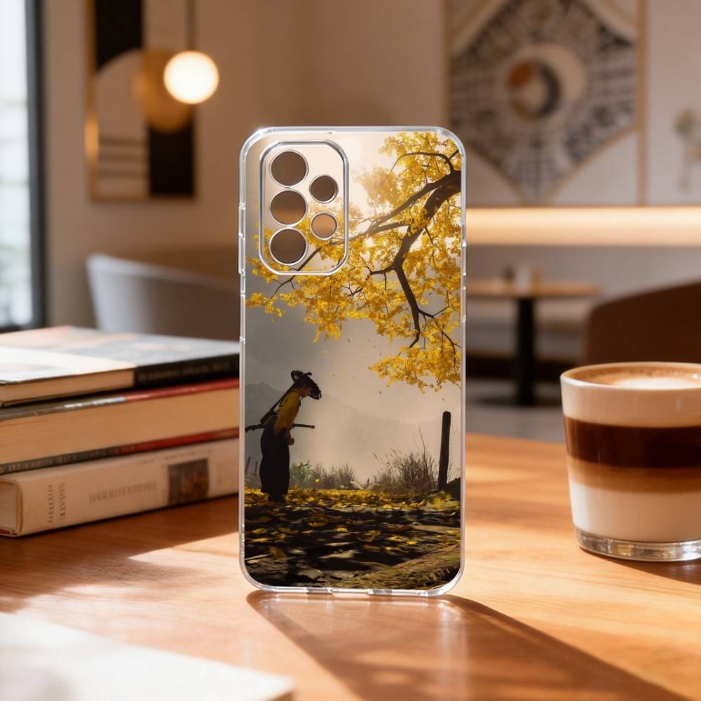 G-Ghost Of Yotei Game Phone Case For Samsung S25,S24,S21,S22,S23,S30,Ultra,S20,Plus,Fe Transparent Cover