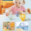 Color Kids 1PCS Baby Silicone Teething Ball Toy Cartoon Shape BPA Free Chewable Molar Teether Soft Sensory Toy for Infants