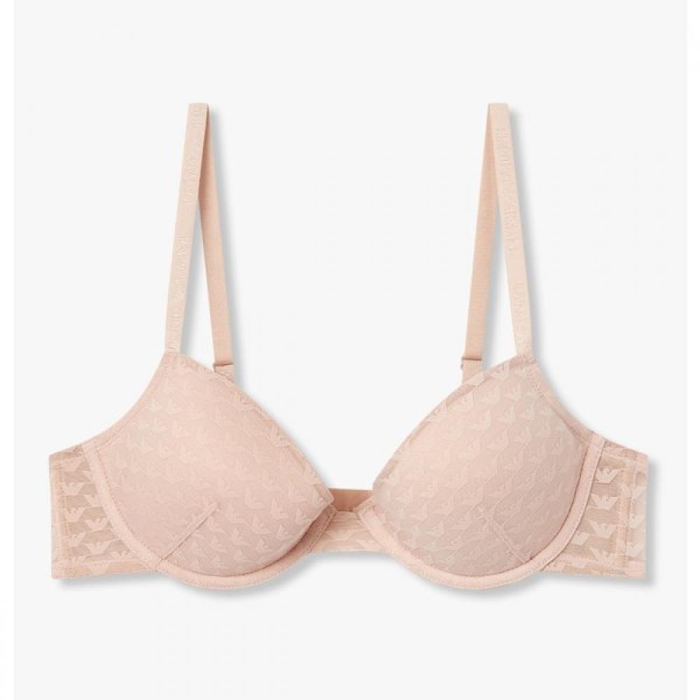 Emporio Armani Женский бюстгальтер Push-Up со съемной сеткой, рисунок «Орел» S 0825385522 80C