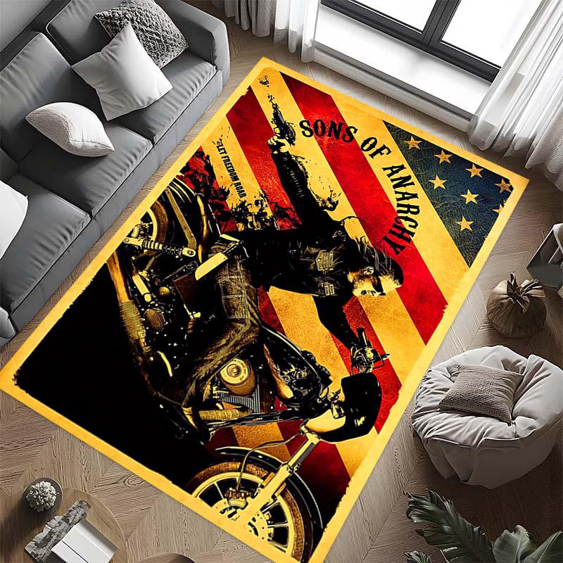 Sons Anarchy: Brotherhood Rebellion carpet floor mats Doormat Art Christmas gifts Dormitory decoration