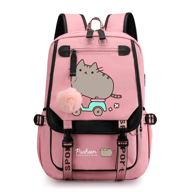 Cartoon Cute Printed School Bag Outdoor Travel Oxford Cloth Backpack