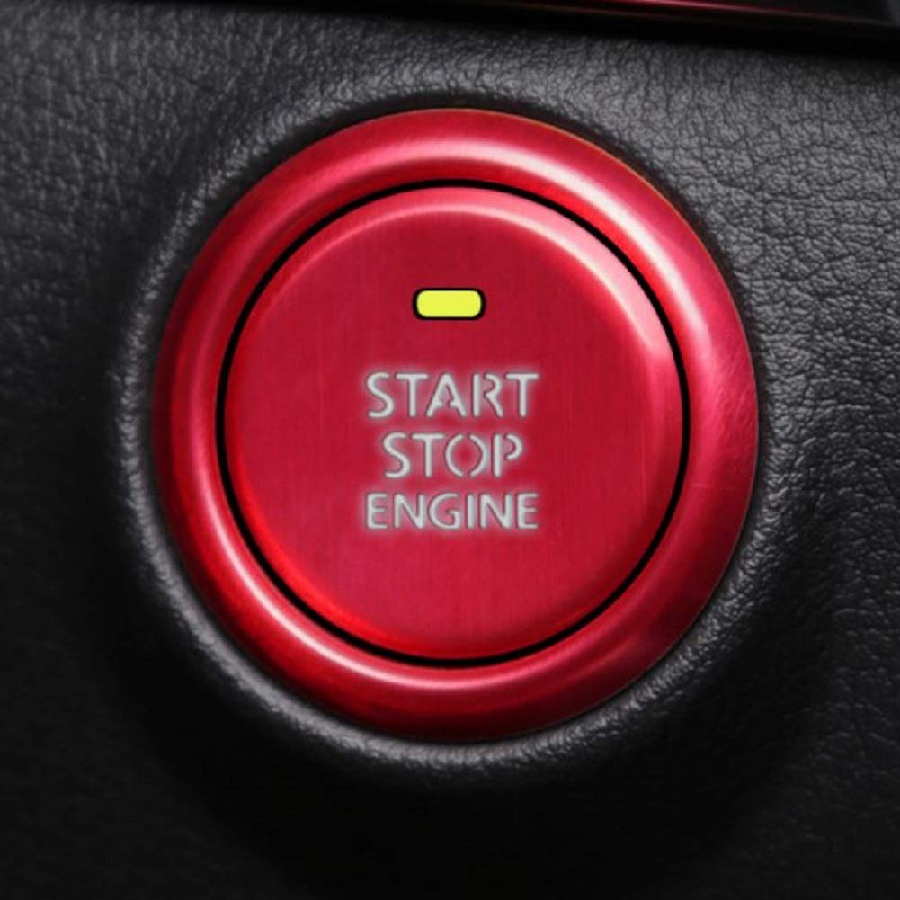 

SHANGRI-LA Mazda3 Mazda3 CX-30 Aluminum Engine Start Button Cover Ring free красный