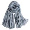 Warm Women Scarf Breathable Neck Warmer Hip Hop Cotton Linen Neckerchie  Office