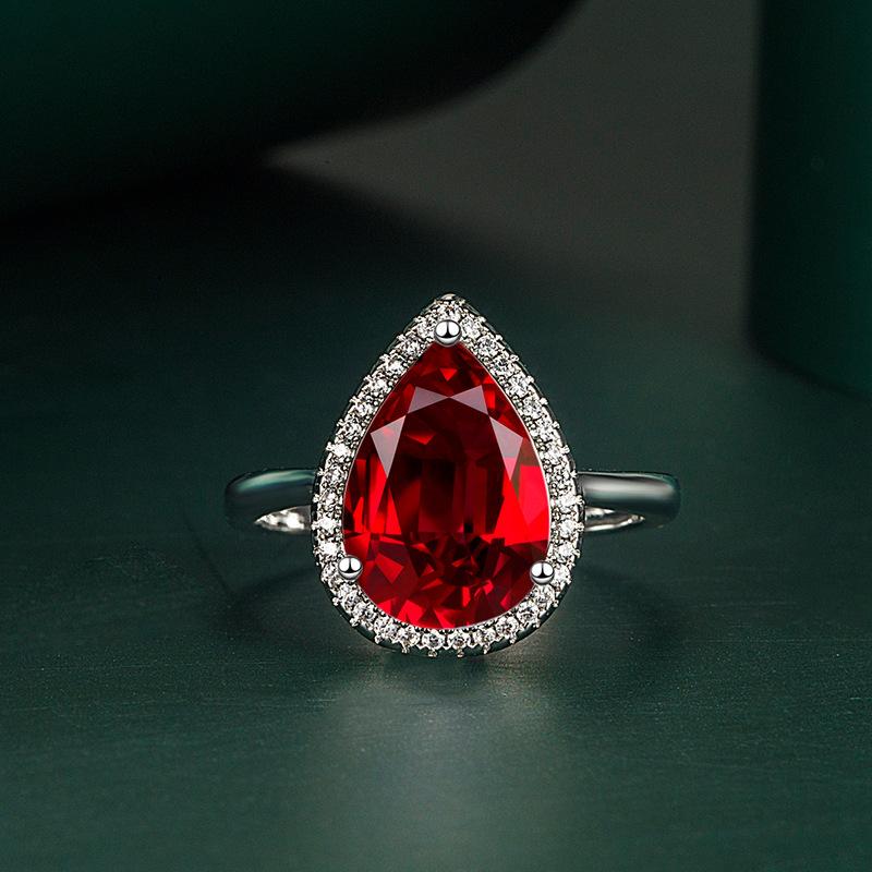 Sace Gems Klassisk kopparlegering Zirkon Ring Dam Smycken Bröllopslöfte Party Present