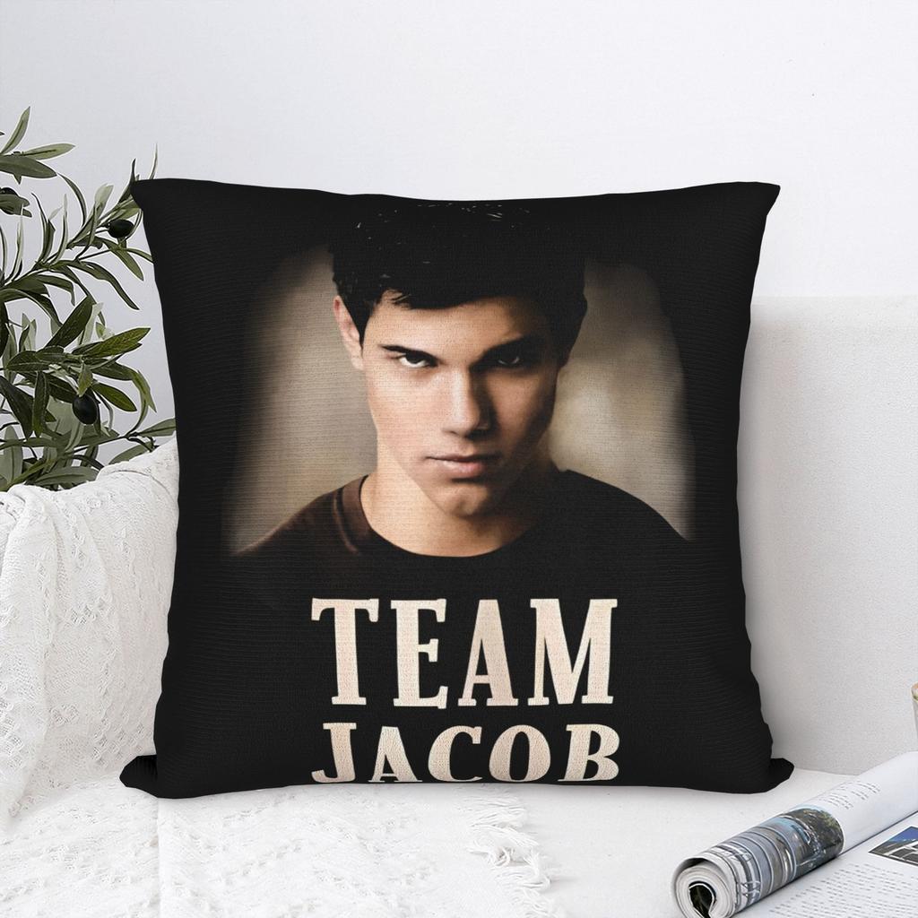 Printed Twilight Team Jacob Vampires Movie Pillowcase Polyester Cushion Cover Decorations Romance Pillow Case Cover Zippered