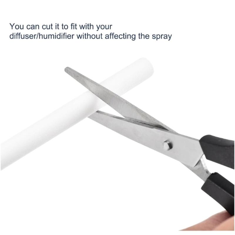 50pcs High Efficiency Cotton Wick Refills Filter Sticks for USB Mini Humidifiers Cool Mist Diffuser Replacement Wicks