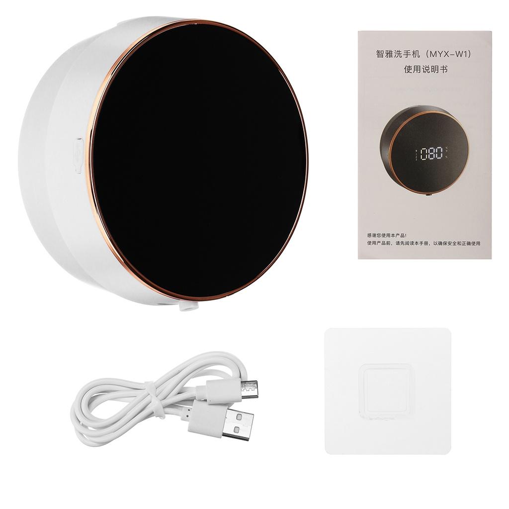

2000mAh Wall Mounted with Temperature Digital Display White/Black Automatic Touchless Sensor Soap Dispenser Hand Sanitizer Liquid Fast Foaming Pump белый