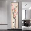 Slim Vertical Self-Adhesive Mural: Elegant Decorative Sticker for Entrance Hall or Corridor