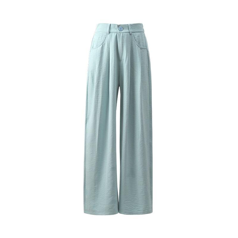 Milk Fu suit wide-leg pants women's spring and summer new high-waisted drape thin and loose straight casual Yamamoto pants
