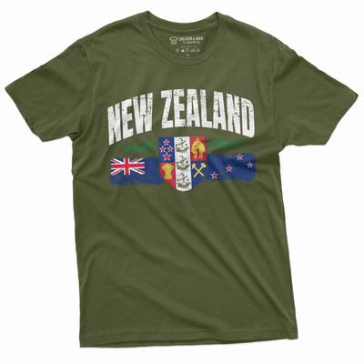 Neuseeland T-Shirt Herren Damen Kiwi Neuseeland Flagge T-Shirt