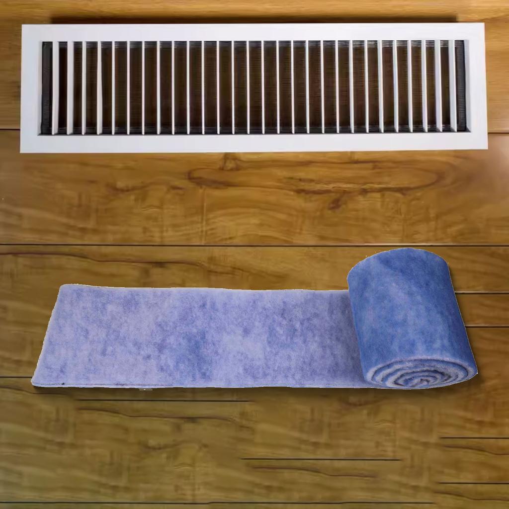 1Roll Reusable Electrostatic Floor Vent Filter Cuttable  Air  Conditioning Filter Cotton  AC Ventilation Filters Accessories