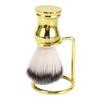 Shaving Brush with Stand Synthetic Hair Shaving Brush with Holder Stand for Men Gromming Shaving Too