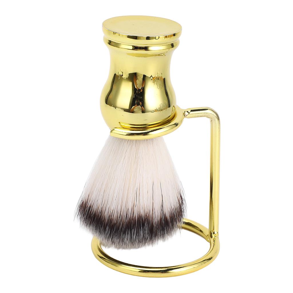 Shaving Brush with Stand Synthetic Hair Shaving Brush with Holder Stand for Men Gromming Shaving Too