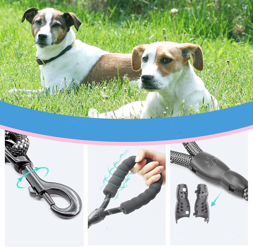 Pet Supplies Reflective Rubber Dog Rope Leash Scarf Christmas Solid Design 4ft/5ft/6ft/7ft Polyester/Nylon Poop Bag Holder