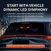 Solar Power Car Demon Eye Light Cool Flashing Warning Light Safety Suction Cup Installation Rear Window Light Auto Decoration Neon Lights 4