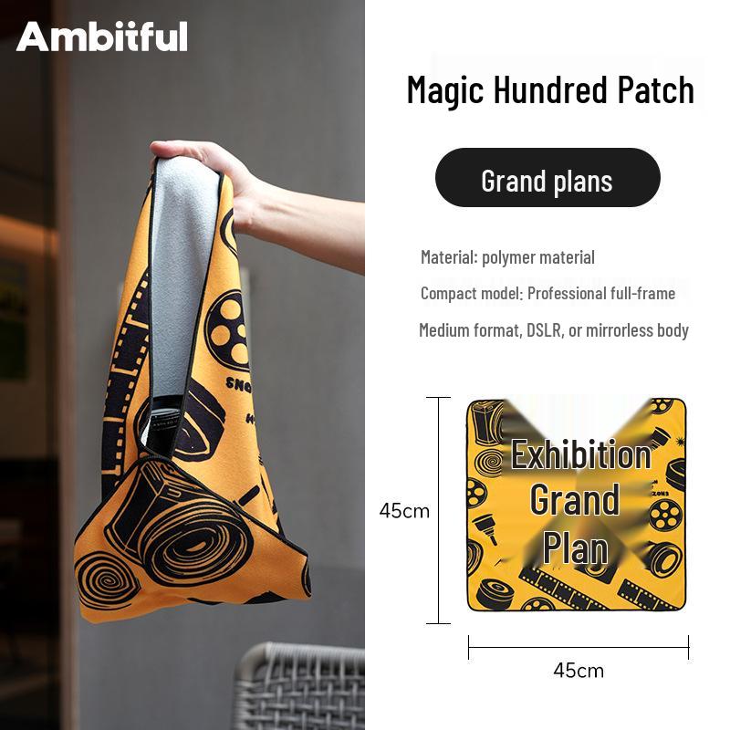 

Ambitful Mirrorless Camera Lens Bag with Self-Adhesive Magic Cloth