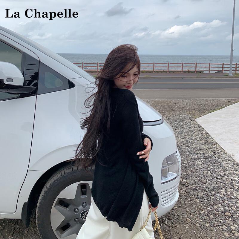 La Chapelle Women s Long Sleeve Thin Knit Cardigan S