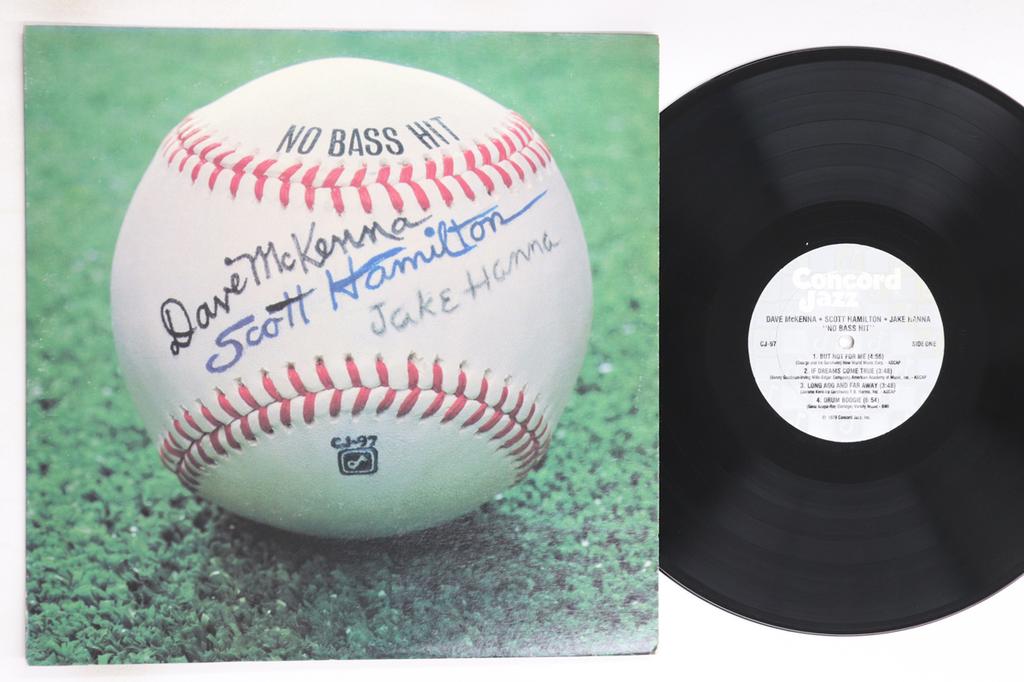 LP Record DAVE MCKENNA, SCOTT HAMILTON, JAKE  - No Bass Hit CJ97 CONCORD JAZZ 1979 US Jazz Used
